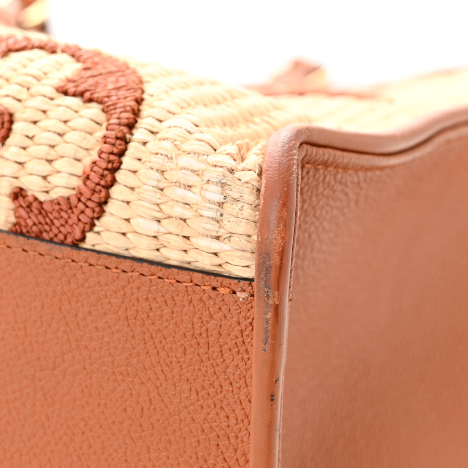 Louis Vuitton Raffia Calfskin Monogram Giant Onthego GM Tan 11 of 11