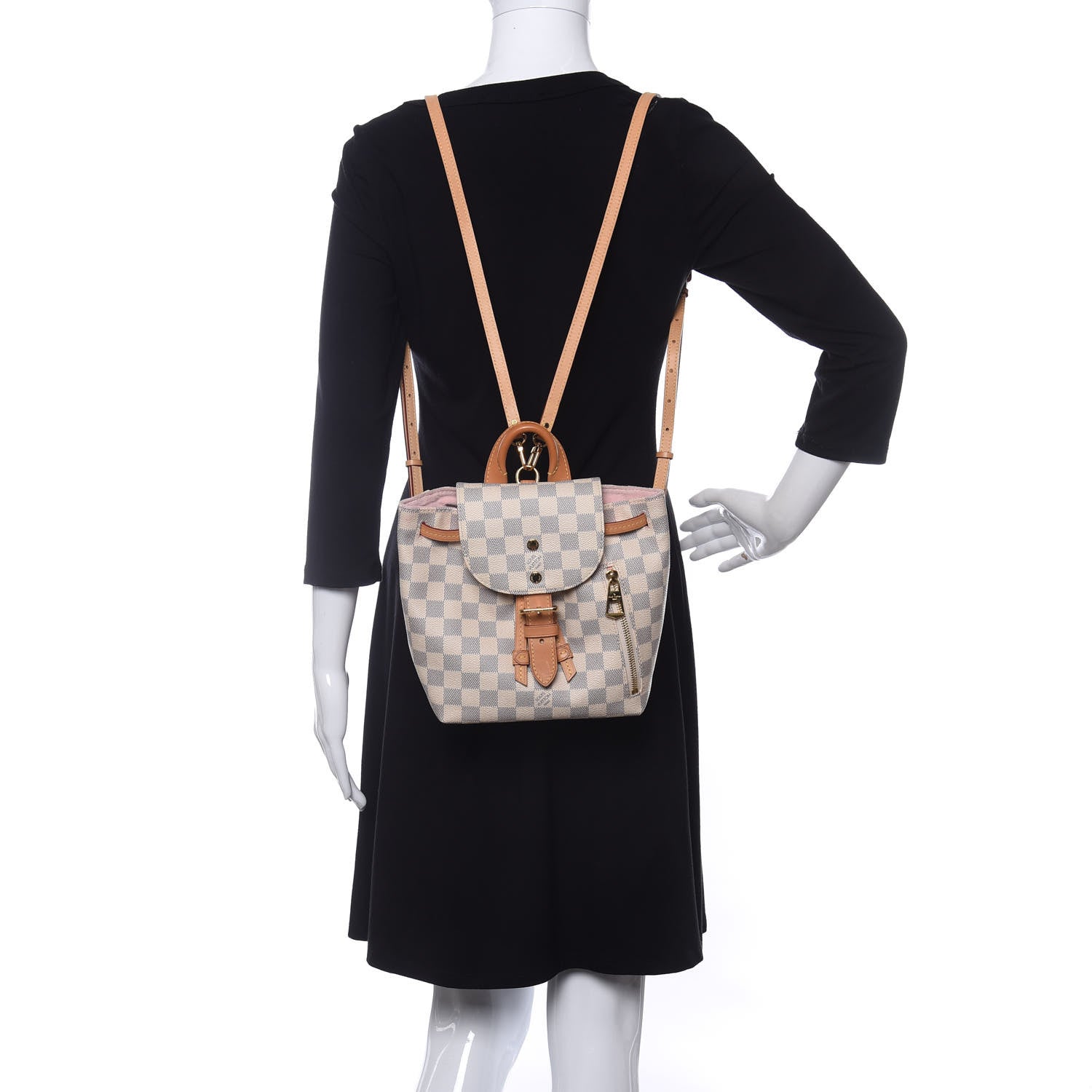 Louis Vuitton Damier Azur Sperone BB Backpack 2 of 13