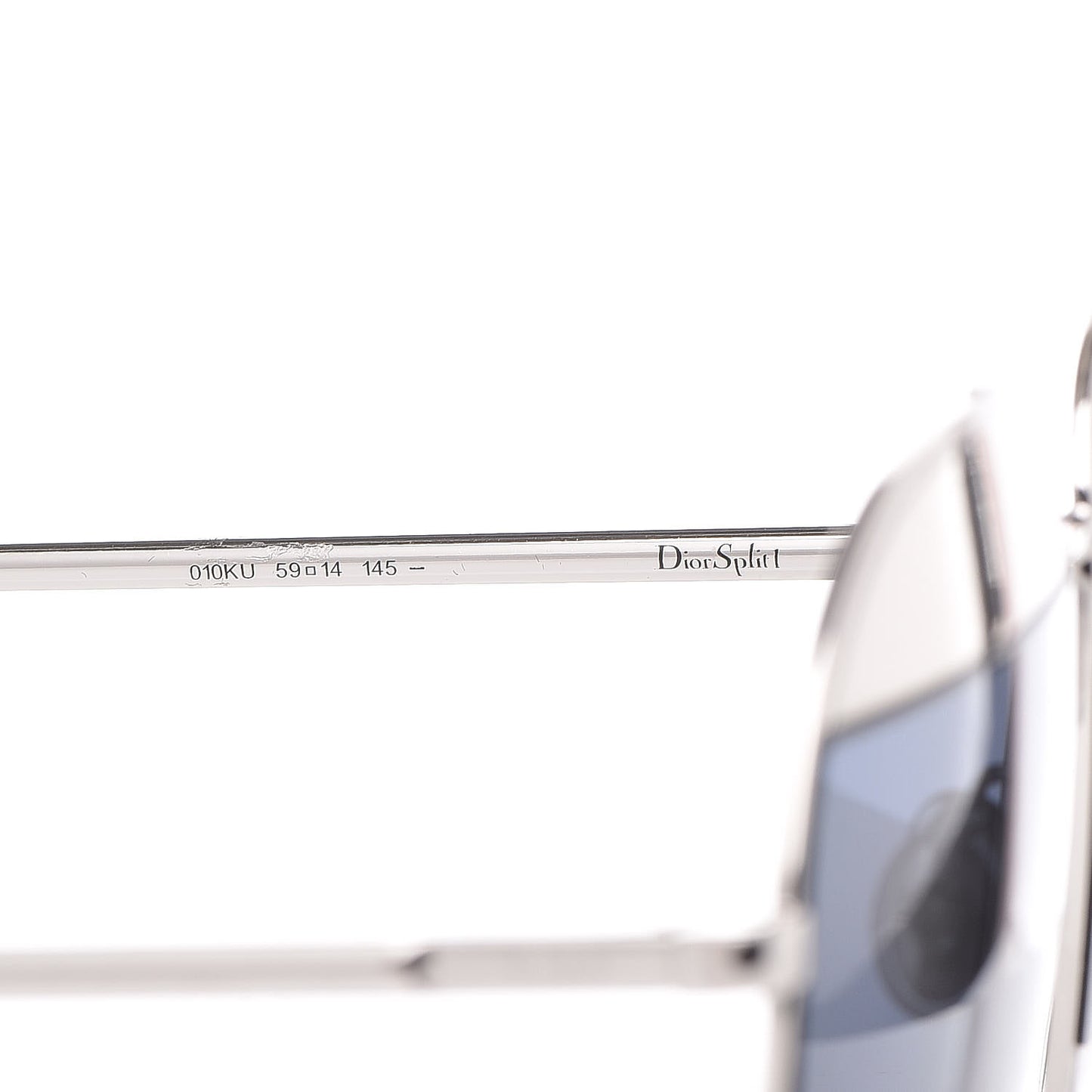 Split 1 Aviator Sunglasses Silver Blue