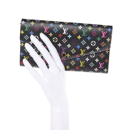 Louis Vuitton Monogram Multicolor Sarah Wallet NM Black Grenade 2 of 8