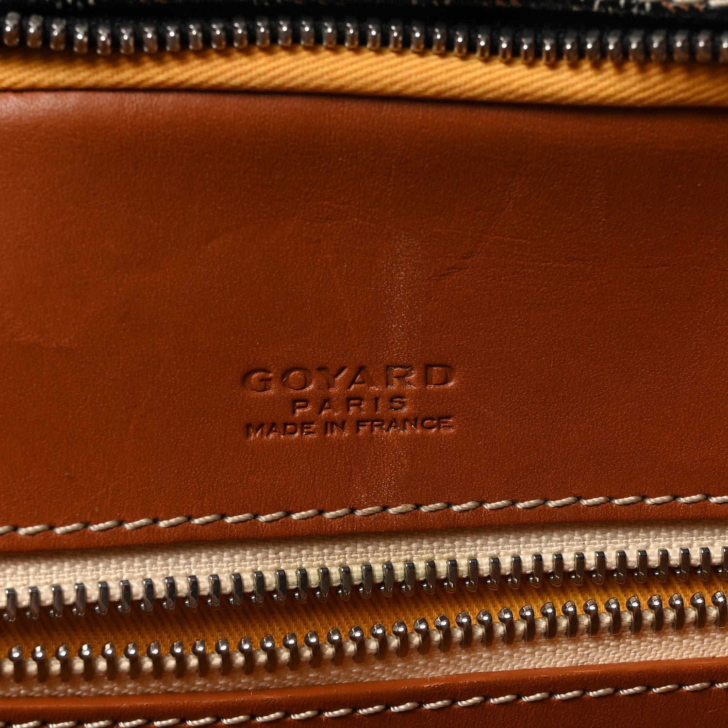 Goyard Goyardine Ambassade MM Briefcase Black Gold 6 of 9