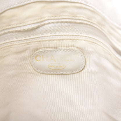 Chanel Caviar CC Tote White 6 of 10
