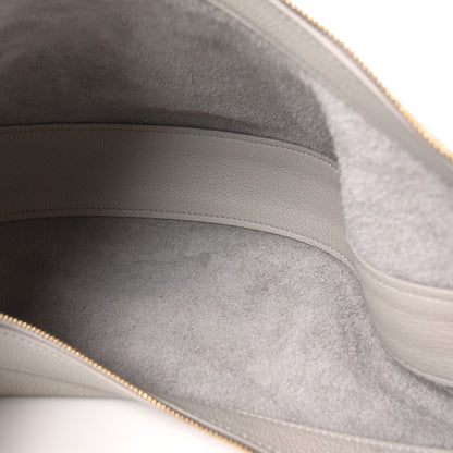Khaite Pebbled Calfskin Augustina Small Crossbody Light Grey 5 of 10