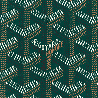 Goyard Goyardine Moliere Wallet Green 9 of 10