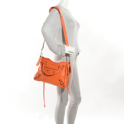 Balenciaga Agneau Classic Hardware Town Tangerine 2 of 11