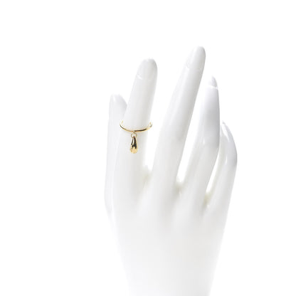 Tiffany 18K Yellow Gold Elsa Peretti Teardrop Charm Ring 49 5 2 of 5