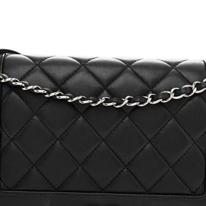 Chanel Sheepskin Quilted Vintage Mademoiselle Flap Black 8 of 13