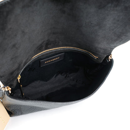 Burberry Signature Grain Medium Mildenhall Crossbody Bag Black 5 of 8