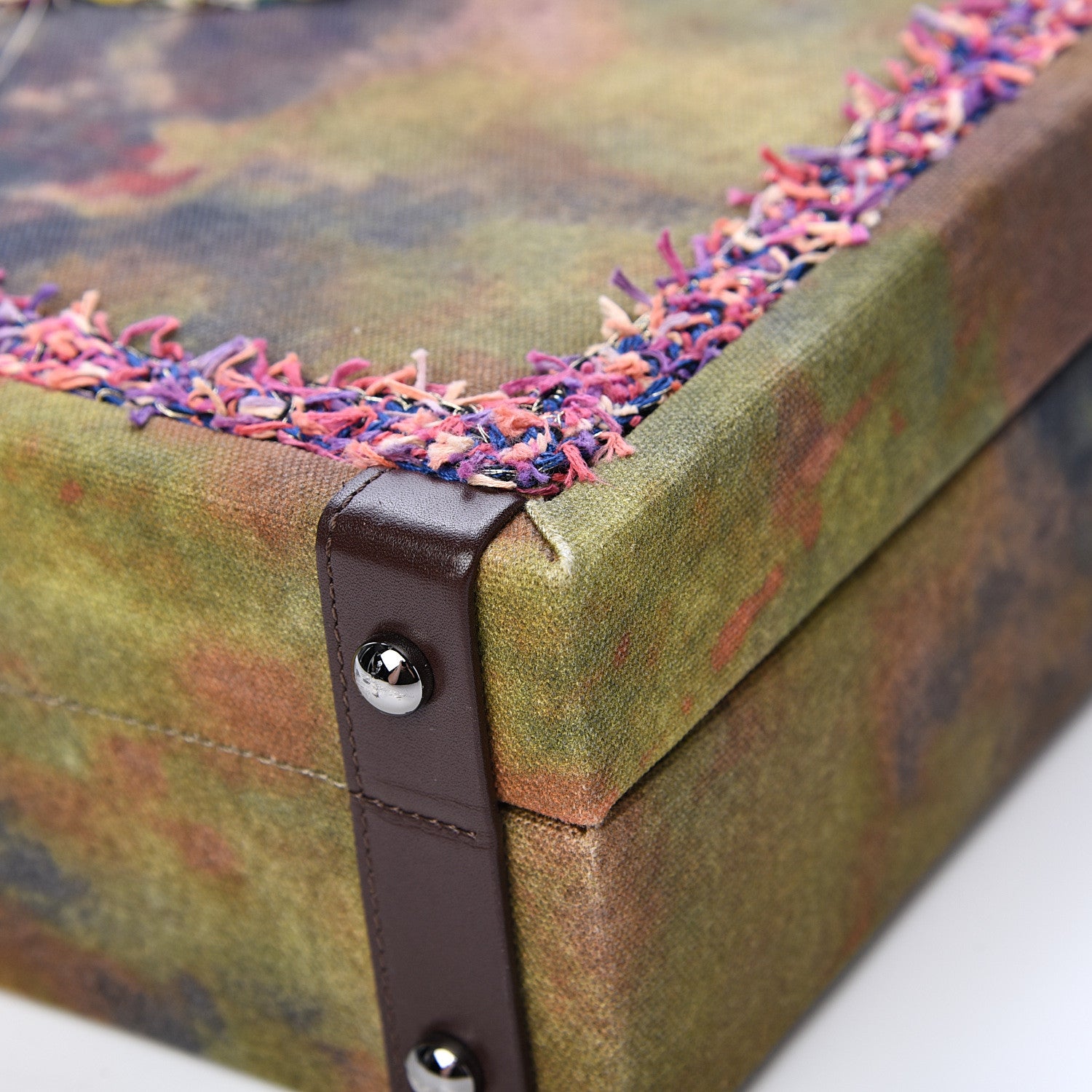 Chanel Washed Toile Graffiti On The Pavements Briefcase Khaki Multicolor 9 of 13