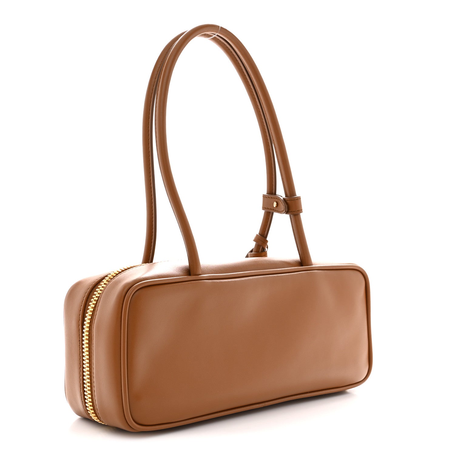 Miu Miu Calfskin Softy Small Beau Contrast Top Handle Bag Cognac 3 of 10
