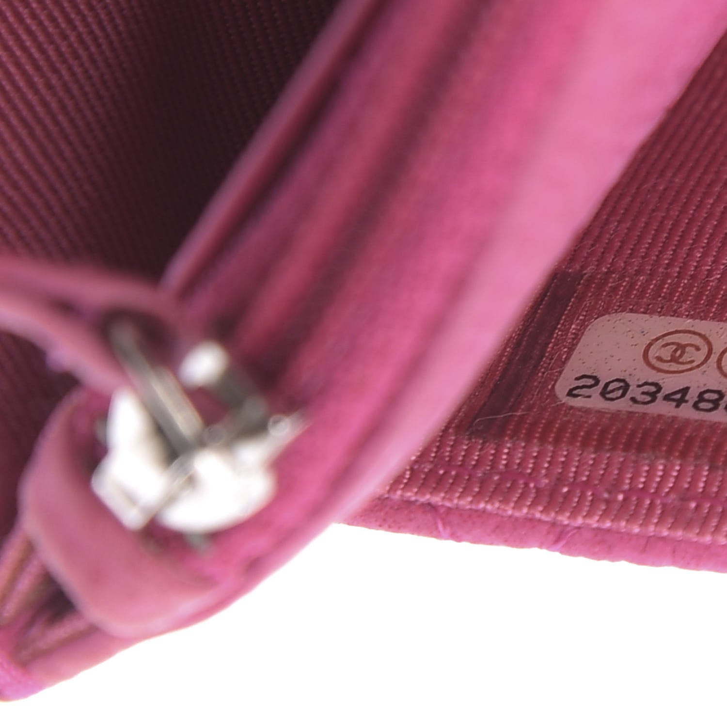 Chanel Iridescent Caviar Quilted Wallet on Chain WOC Pink 9 of 15