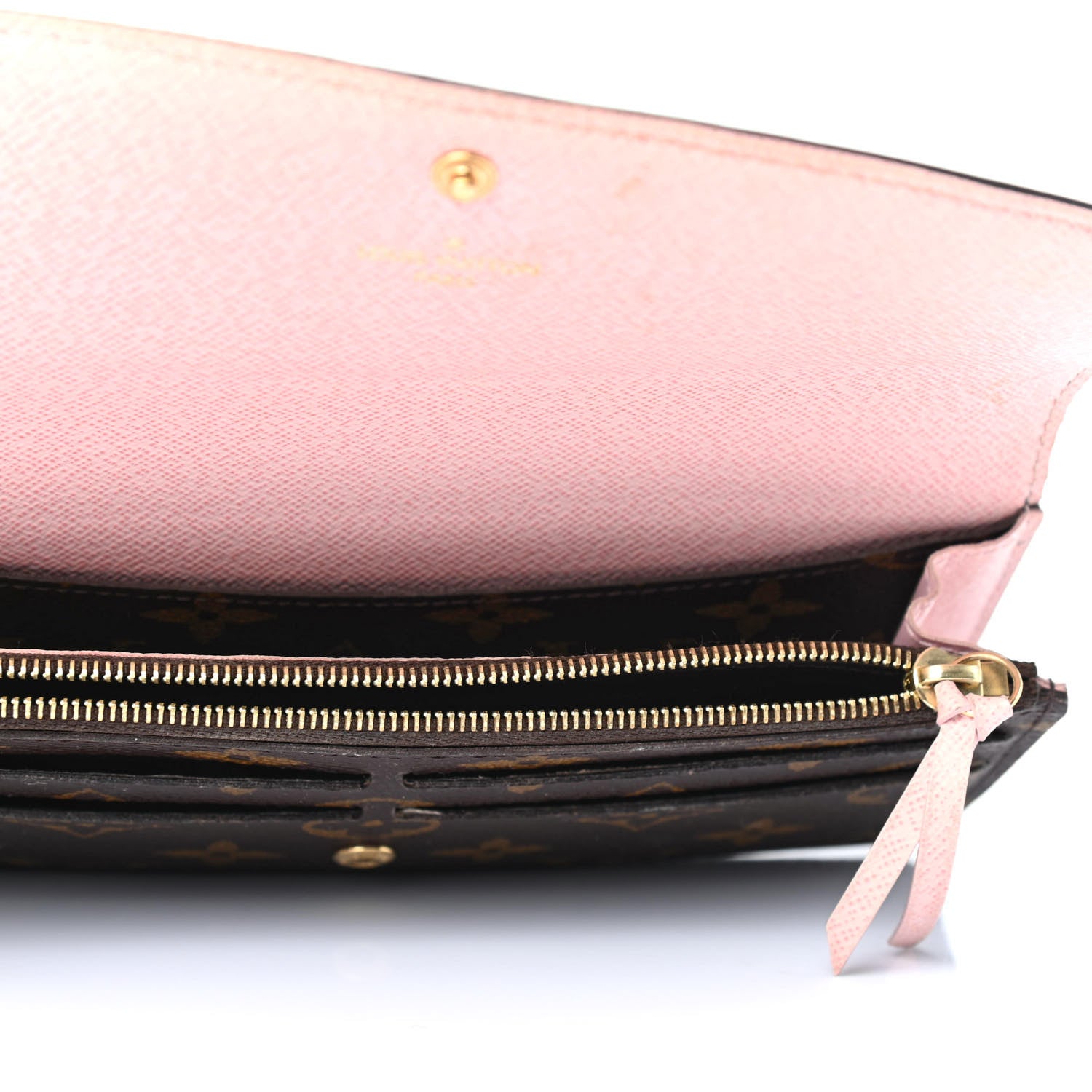 Louis Vuitton Monogram Emilie Wallet Rose Ballerine 4 of 4