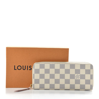 Louis Vuitton Damier Azur Clemence Wallet Rose Ballerine 9 of 9