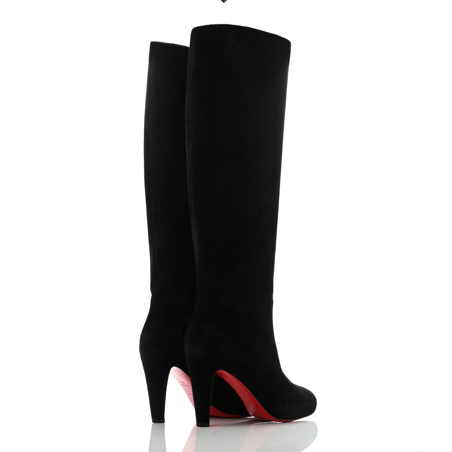 Christian Louboutin Suede Kiss Me Gina 85 Stretch Over The Knee Boots 38Black 6 of 6