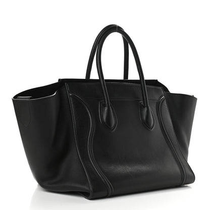 Celine Supple Calfskin Medium Phantom Luggage Black 3 of 9