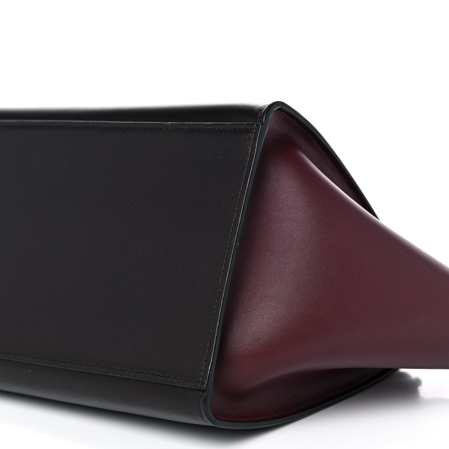 Celine Smooth Calfskin Suede Small Tri-Color Trapeze Red 7 of 12