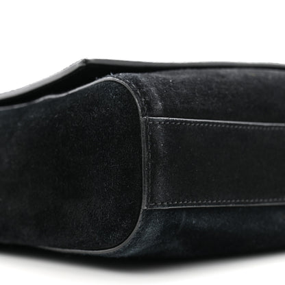 Saint Laurent Smooth Calfskin Suede Medium Reversible Monogram Kate Satchel Black 9 of 13