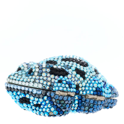 Judith Leiber Swarovski Crystal Frog Minaudiere Pill Box 4 of 9