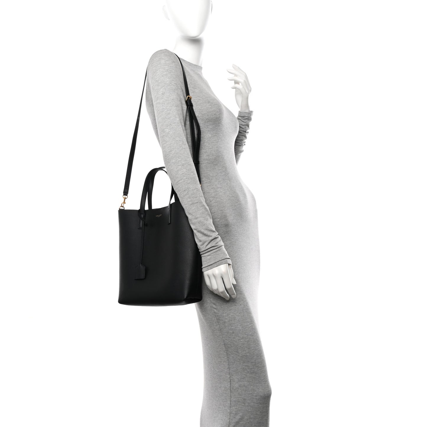 Calfskin Toy Shopping Tote Black