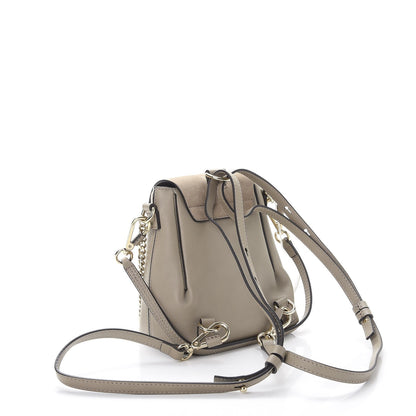 Chloe Suede Calfskin Mini Faye Backpack Motty Grey 3 of 7