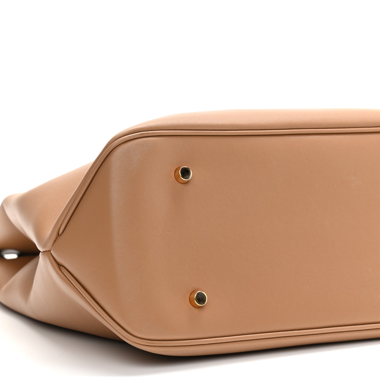 Versace Calfskin Vitello Virtus Hobo Brown 8 of 9
