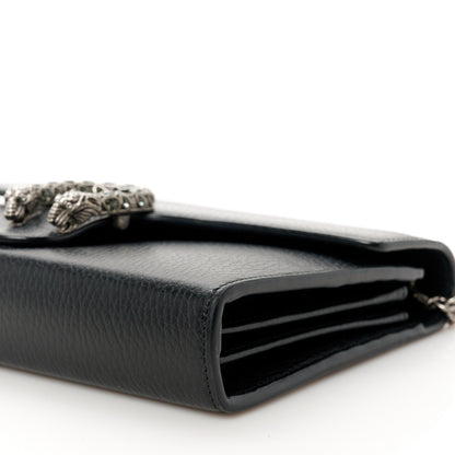 Gucci Calfskin Mini Dionysus Chain Wallet Black 10 of 10