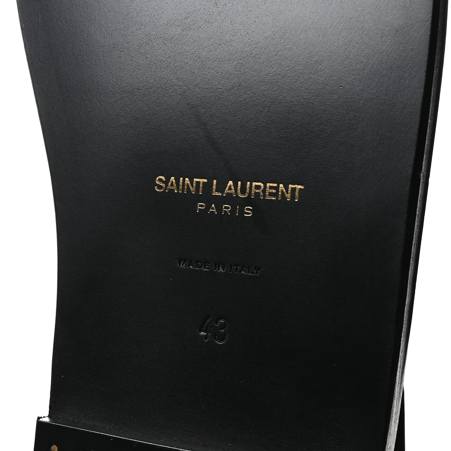 Saint Laurent Calfskin Mens Mojave Sandals 43 Black 7 of 9