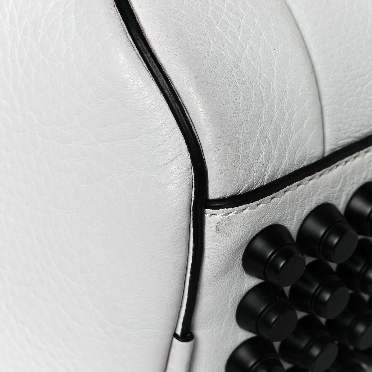 Alexander Wang Pebbled Lambskin Rockie White Black Hardware 8 of 17