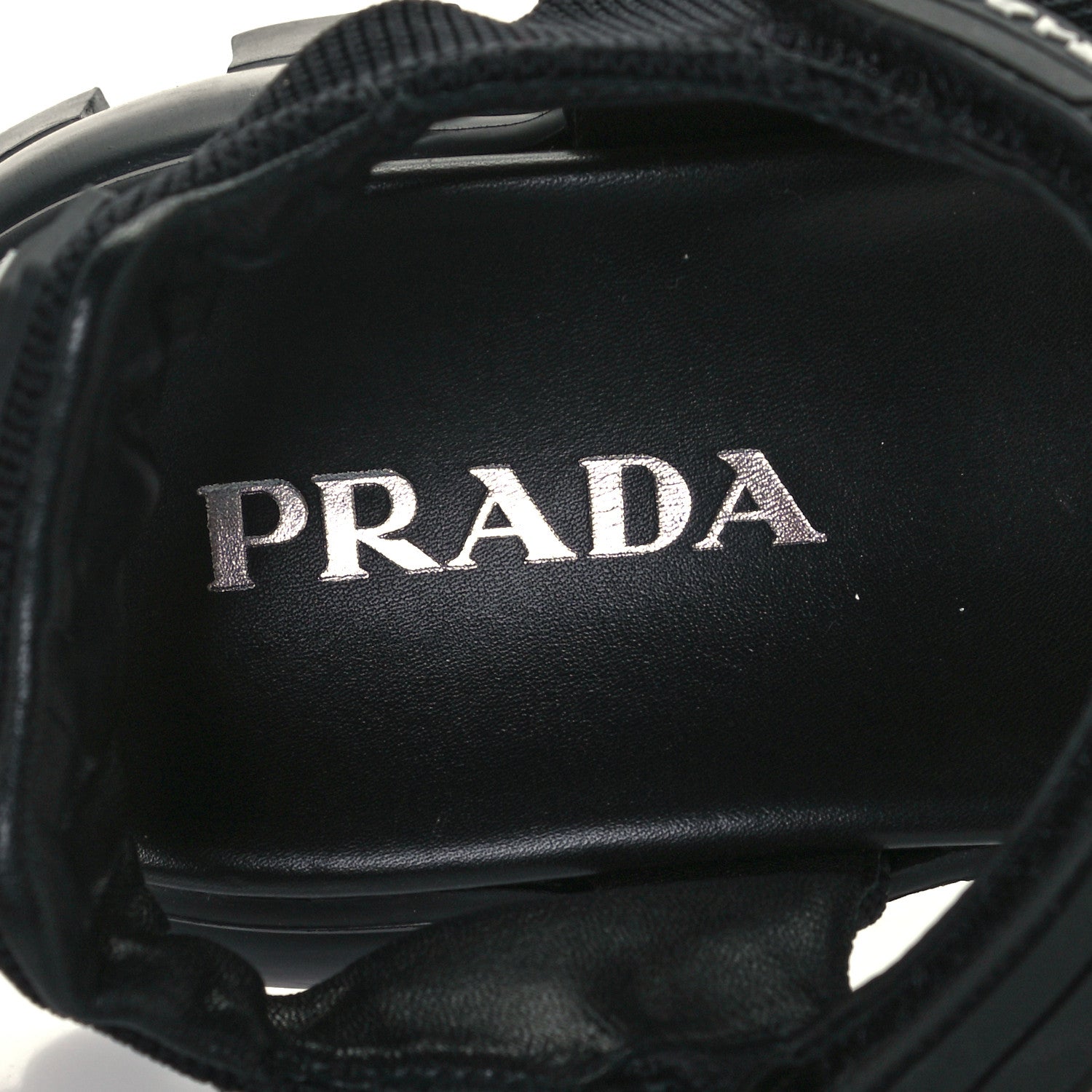 Prada Rubber Nylon Velcro Womens Cloudbust Thunder 50mm Sandals 39.5 Black 11 of 11