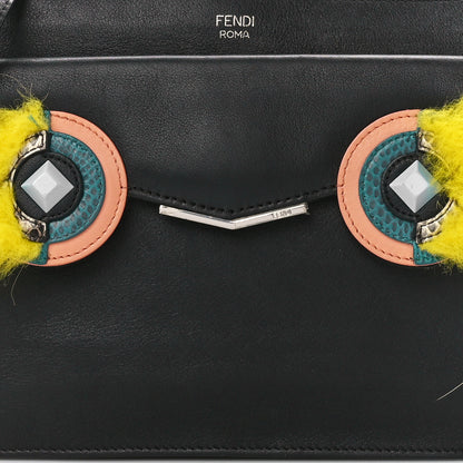 Fendi Vitello Dolce Fox Elaphe Ayers Hypnoteyes Min 2Jours Pouch Black Giallo Multicolor 12 of 15
