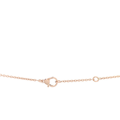 Hermes 18K Rose Gold Diamond Finesse Pendant Necklace 5 of 6