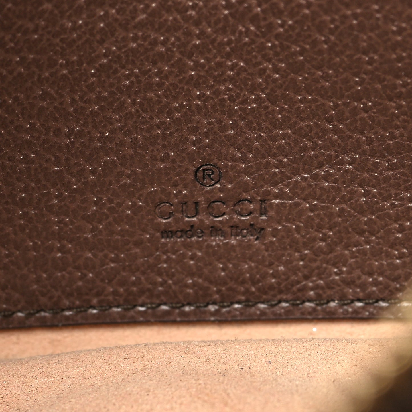 GG Supreme Monogram Textured Calfskin Web Mini Ophidia Half Moon Hobo Beige Ebony New Acero