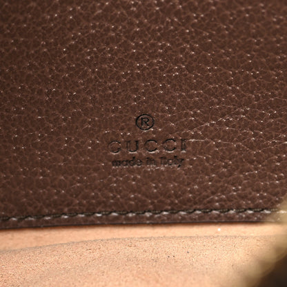 Gucci GG Supreme Monogram Textured Calfskin Web Mini Ophidia Half Moon Hobo Beige Ebony New Acero 6 of 11