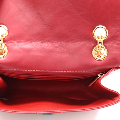 Chanel Aged Calfskin Quilted 2.55 Reissue Mini Flap Red 5 of 11