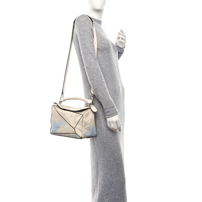 Loewe Grained Calfskin Faces Puzzle Bag Soft White 2 of 9