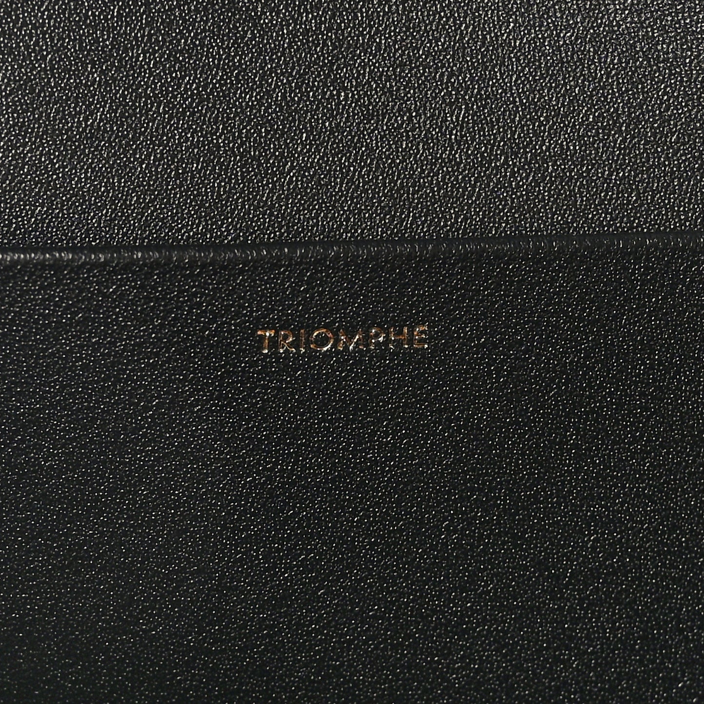 Shiny Calfskin Medium Triomphe Black