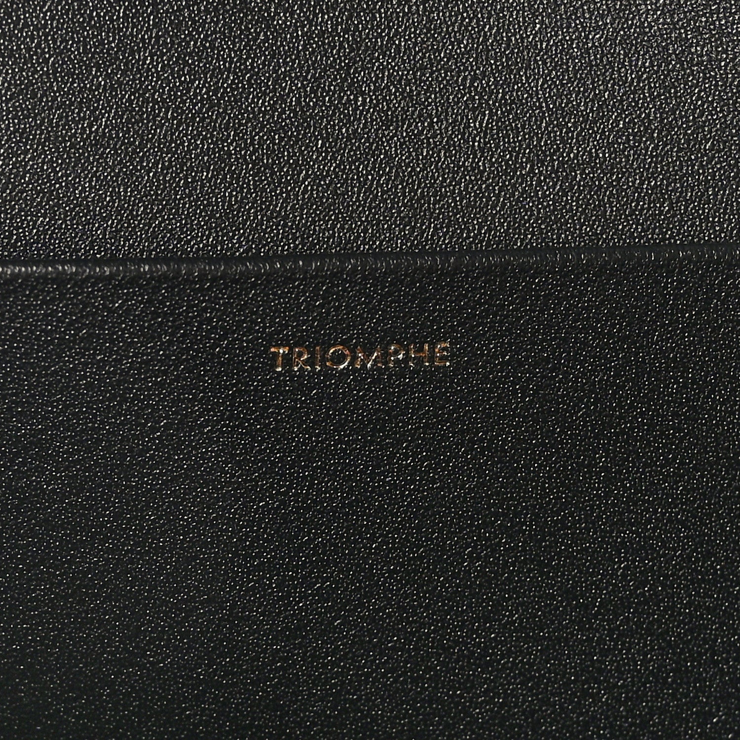 Celine Shiny Calfskin Medium Triomphe Black 6 of 10