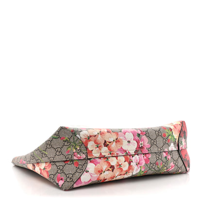 Gucci GG Supreme Monogram Blooms Small Reversible Tote Beige Multicolor Dry Rose 6 of 24