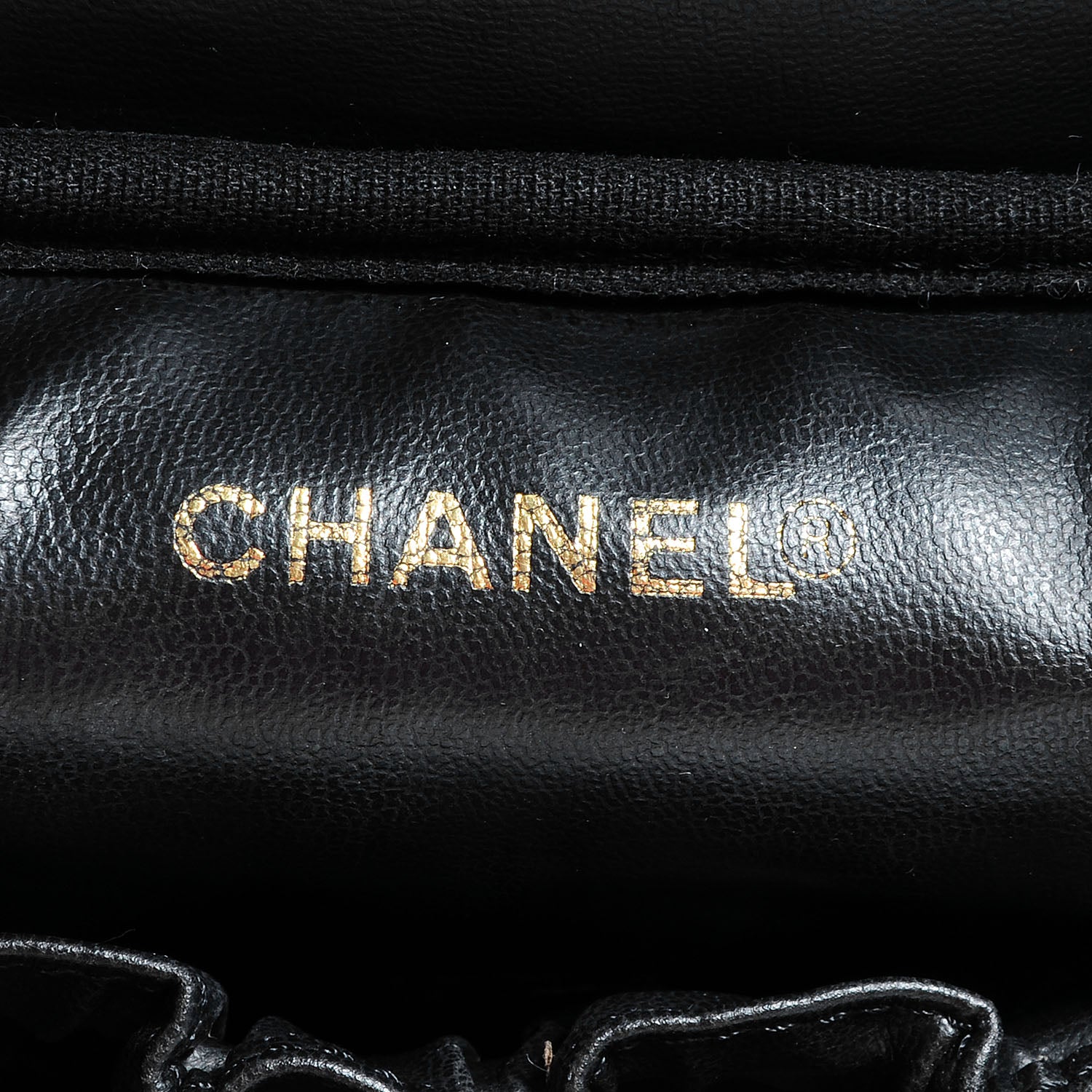 Chanel Caviar Cosmetic Vanity Bag Black 6 of 8