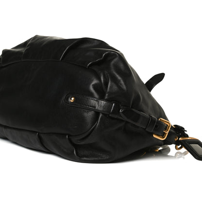Prada Soft Calf Tote Black 6 of 16