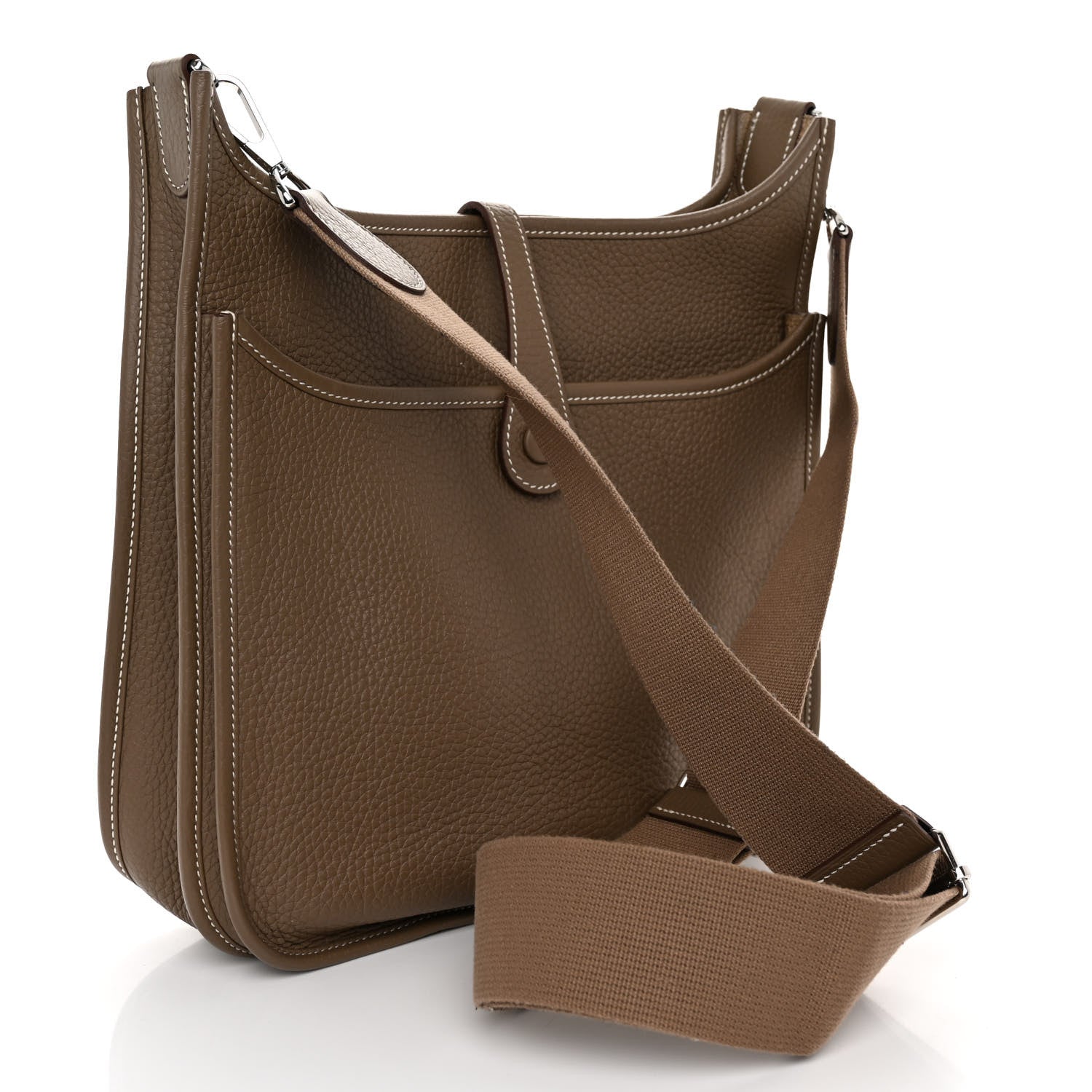 Hermes Taurillon Clemence Evelyne III PM Etoupe 3 of 10
