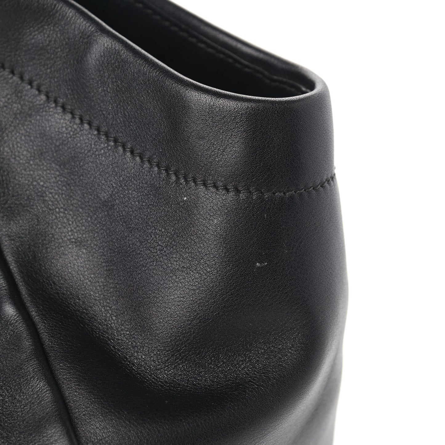 Soft Calf Chain Tote Black