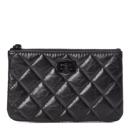 Chanel Aged Calfskin Quilted Small Reissue Cosmetic Case So Black 1 of 7