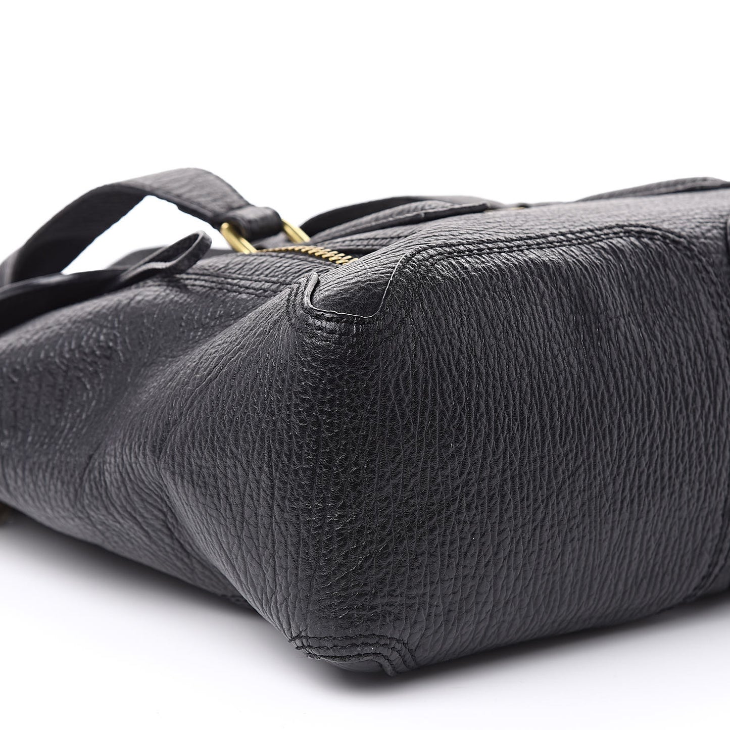 3.1 Textured Calfskin Medium Pashli Satchel Black