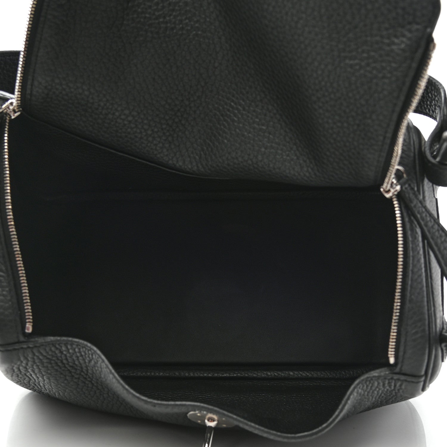 Hermes Taurillon Clemence Lindy 26 Black 5 of 11