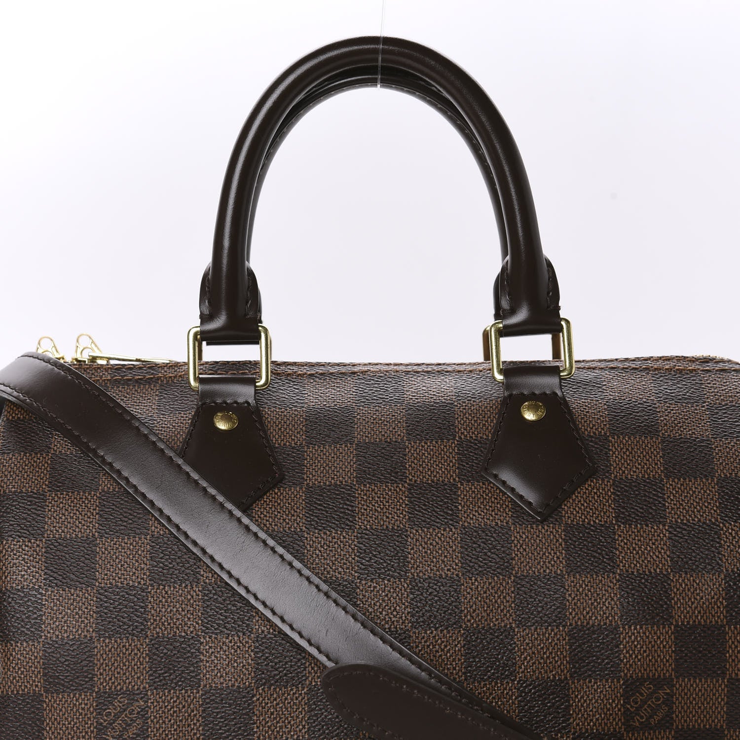 Louis Vuitton Damier Ebene Speedy Bandouliere 25 9 of 10