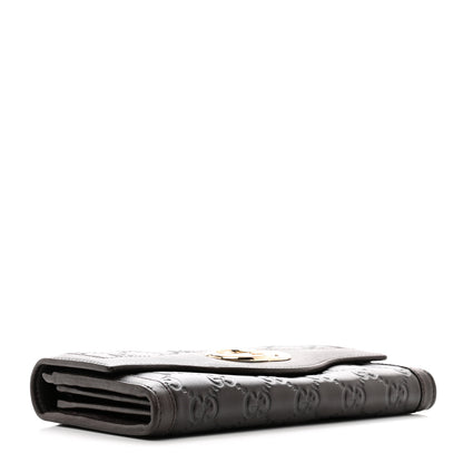 Gucci Guccissima Sukey Continental Wallet Chocolate 4 of 8
