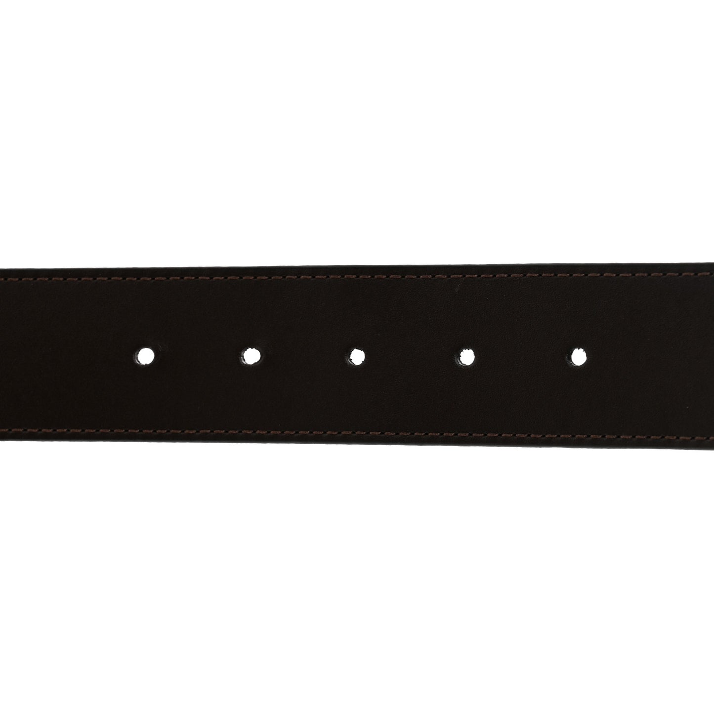 Calfskin 40mm LV Initiales Reversible Belt Dark 90 36 Dark Brown Black