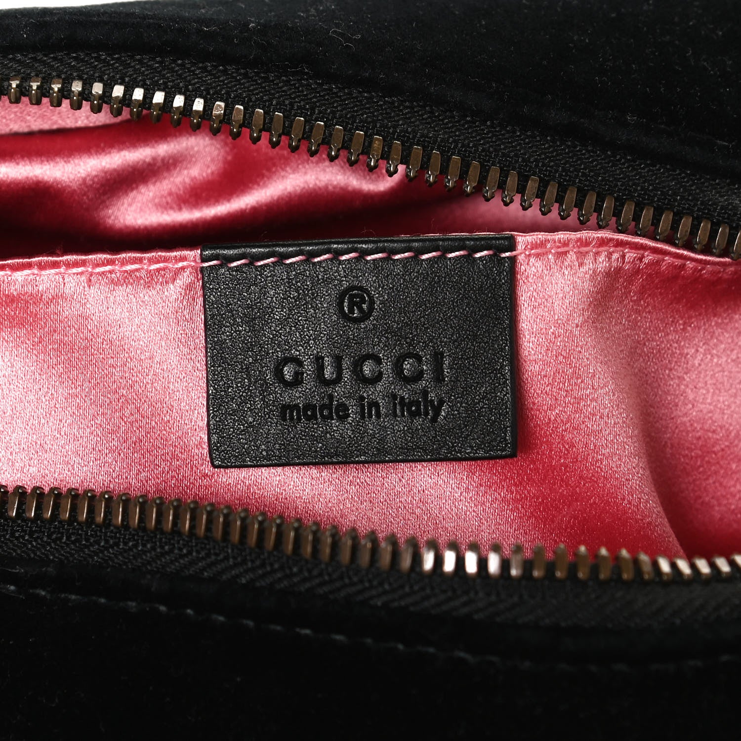 Gucci Velvet Matelasse Small GG Marmont Chain Shoulder Bag Black 6 of 11