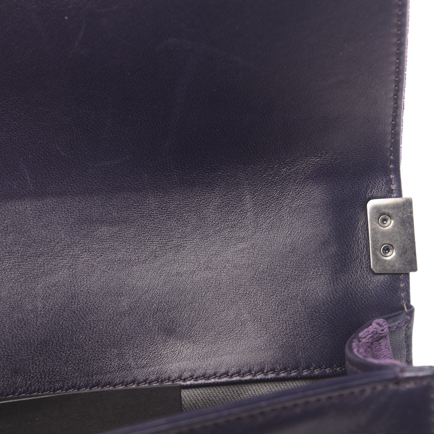 Chanel Velvet Quilted Small Boy Flap Purple 11 of 11